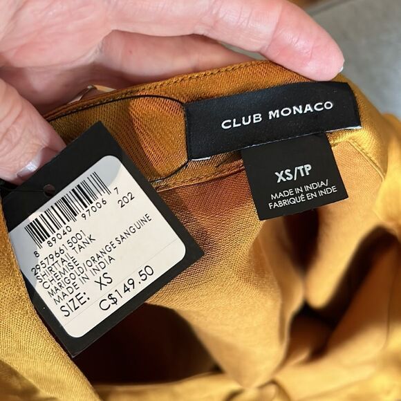 🎁🎁🎁NEW Club Monaco XS pull over tank camisole sleeveless blouse - Picture 8 of 12